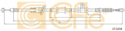 Трос, стояночная тормозная система COFLE купить