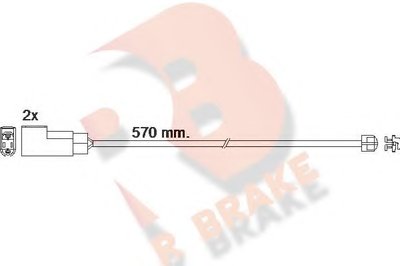 Сигнализатор, износ тормозных колодок R BRAKE купить