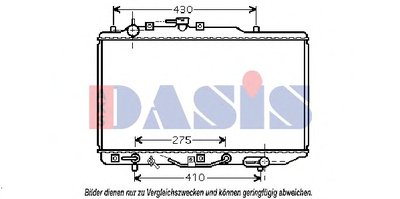 Радиатор, охлаждение двигателя AKS DASIS купить