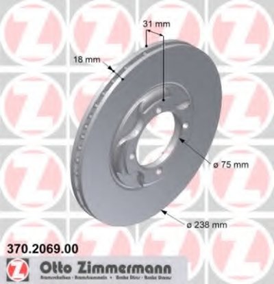 Тормозной диск ZIMMERMANN купить