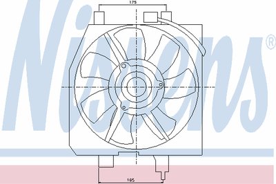Вентилятор, конденсатор кондиционера NISSENS купить