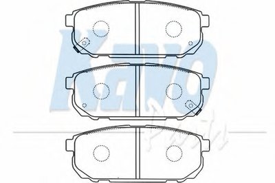 Комплект тормозных колодок, дисковый тормоз MK KASHIYAMA KAVO PARTS купить