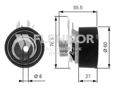 Натяжной ролик, ремень ГРМ FLENNOR купить