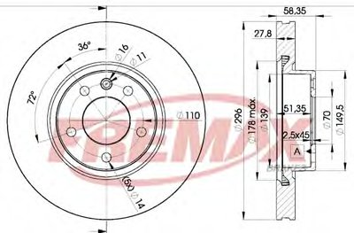 Тормозной диск Premium Carbon + FREMAX купить