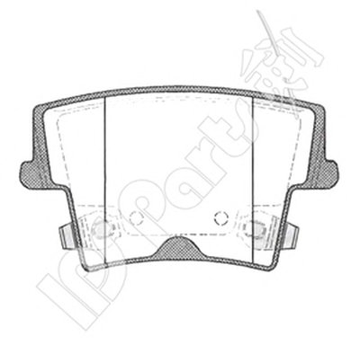 Комплект тормозных колодок, дисковый тормоз IPS Parts IPS Parts купить