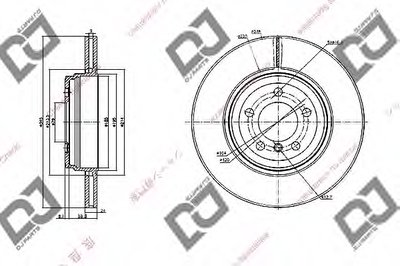 Тормозной диск DJ PARTS купить