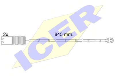 Сигнализатор, износ тормозных колодок ICER купить