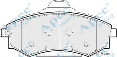 Комплект тормозных колодок, дисковый тормоз APEC braking купить