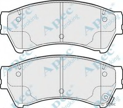 Комплект тормозных колодок, дисковый тормоз APEC braking купить