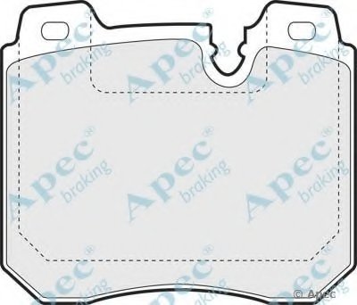 Комплект тормозных колодок, дисковый тормоз APEC braking купить