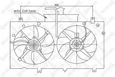 Вентилятор, охлаждение двигателя STELLOX купить