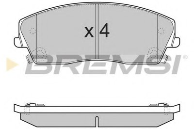 Комплект тормозных колодок, дисковый тормоз BREMSI купить