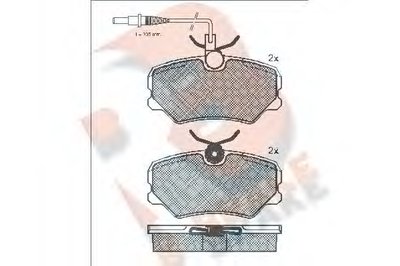 Комплект тормозных колодок, дисковый тормоз R BRAKE купить