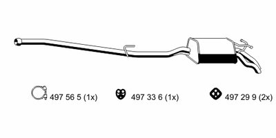Глушитель выхлопных газов конечный ERNST купить