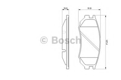 Комплект тормозных колодок, дисковый тормоз BOSCH купить