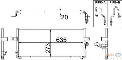 Конденсатор, кондиционер BEHR-HELLA купить