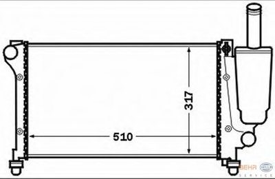 Радиатор, охлаждение двигателя BEHR-HELLA купить