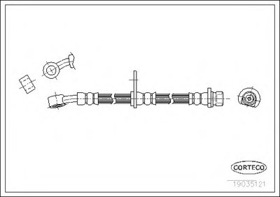 Тормозной шланг CORTECO купить