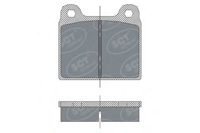 Комплект тормозных колодок, дисковый тормоз SCT Germany купить