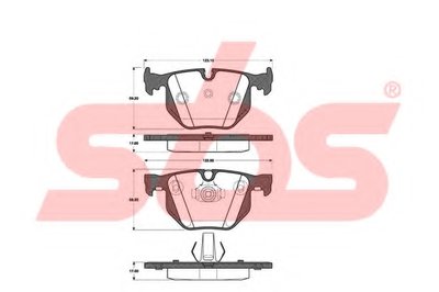 Комплект тормозных колодок, дисковый тормоз sbs купить