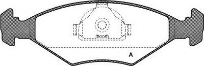 Комплект тормозных колодок, дисковый тормоз ADVANCE OPEN PARTS купить