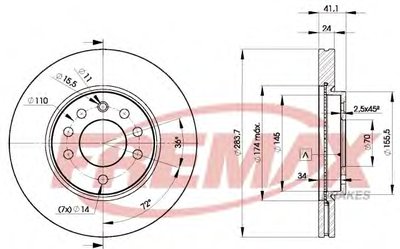 Тормозной диск Premium Carbon + FREMAX купить