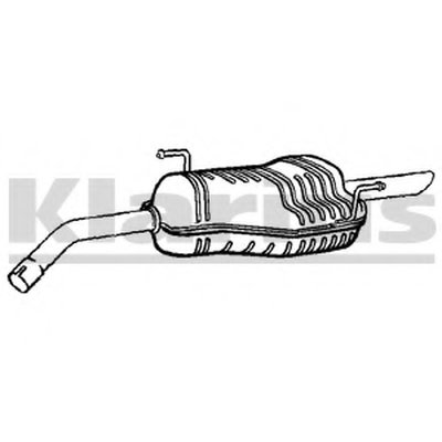 Глушитель выхлопных газов конечный KLARIUS купить