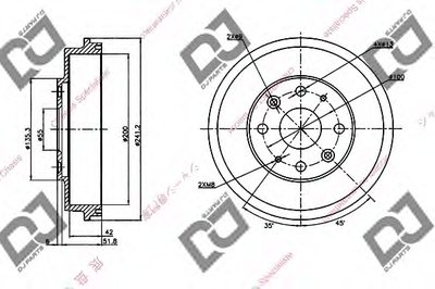 Тормозной барабан DJ PARTS купить