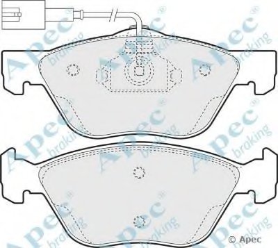 Комплект тормозных колодок, дисковый тормоз APEC braking купить