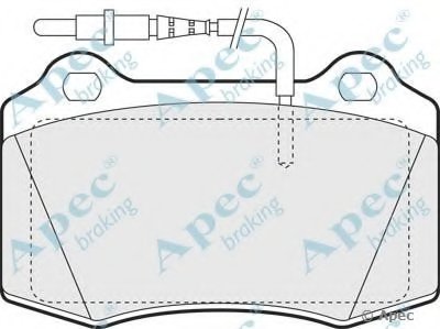 Комплект тормозных колодок, дисковый тормоз APEC braking купить