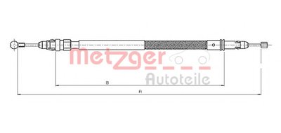 Трос, стояночная тормозная система COFLE METZGER купить