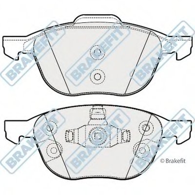 Комплект тормозных колодок, дисковый тормоз Brake Fit APEC braking купить