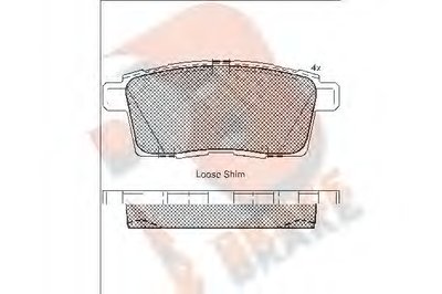 Комплект тормозных колодок, дисковый тормоз R BRAKE купить