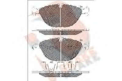 Комплект тормозных колодок, дисковый тормоз R BRAKE купить