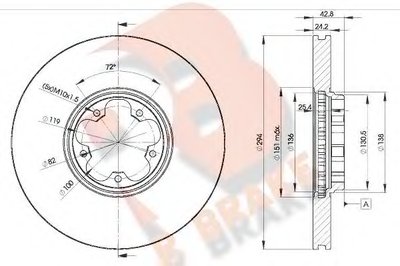 Тормозной диск R BRAKE купить