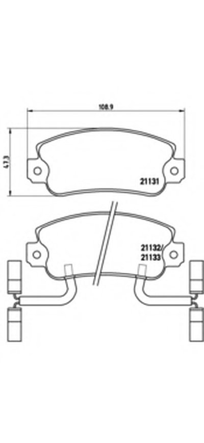 Комплект тормозных колодок, дисковый тормоз BREMBO купить