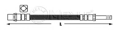 Шланг тормозной (передний) BMW 3 (E46) 99-07 (L=450mm)