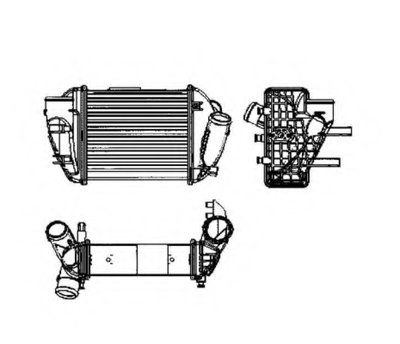 Радиатор интеркулера Audi A4 2.5HDI 00-06