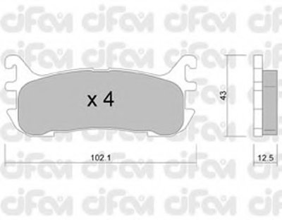Комплект тормозных колодок, дисковый тормоз CIFAM купить