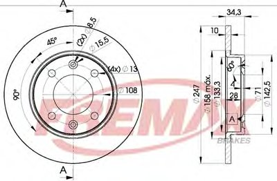 Тормозной диск Premium Carbon + FREMAX купить