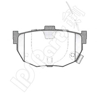 Комплект тормозных колодок, дисковый тормоз IPS Parts IPS Parts купить