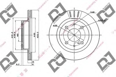 Тормозной диск DJ PARTS купить