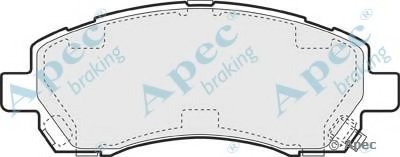 Комплект тормозных колодок, дисковый тормоз APEC braking купить