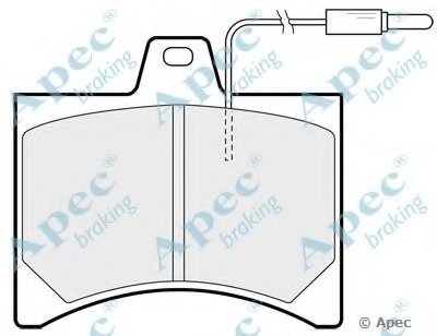 Комплект тормозных колодок, дисковый тормоз APEC braking купить