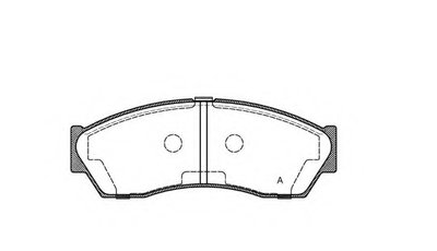 Комплект тормозных колодок, дисковый тормоз ADVANCE OPEN PARTS купить