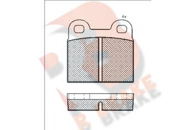 Комплект тормозных колодок, дисковый тормоз R BRAKE купить