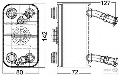 масляный радиатор, двигательное масло BEHR HELLA SERVICE HELLA купить