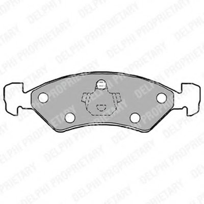 Комплект тормозных колодок, дисковый тормоз DELPHI купить