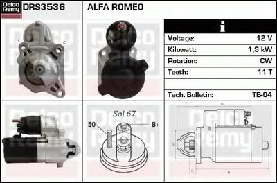 Стартер Remanufactured REMY (Light Duty) DELCO REMY купить