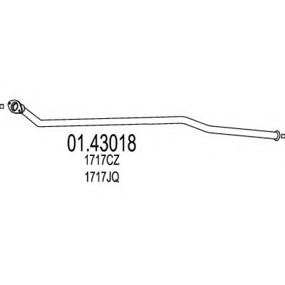 Труба выхлопного газа MTS купить